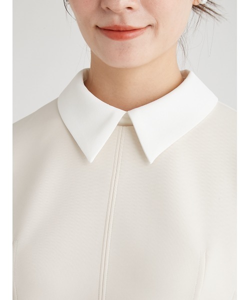 CELFORD（セルフォード）の「ポンチセットアップ（ワンピース・レディース・ネイビー/ライトベージュ/ブラック・38/36）」の7枚目の写真