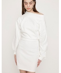 SLY | OFF SHOULDER SW OP オフショルダー スウェット ワンピース(ワンピース)
