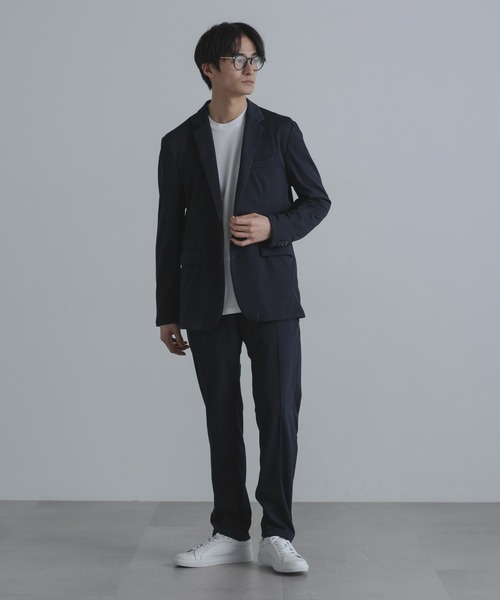 未使用タグ付き ナノユニバース Nシリーズ プレミアム セットアップ スーツ S コンフォータブル ストレッチ セットアップ