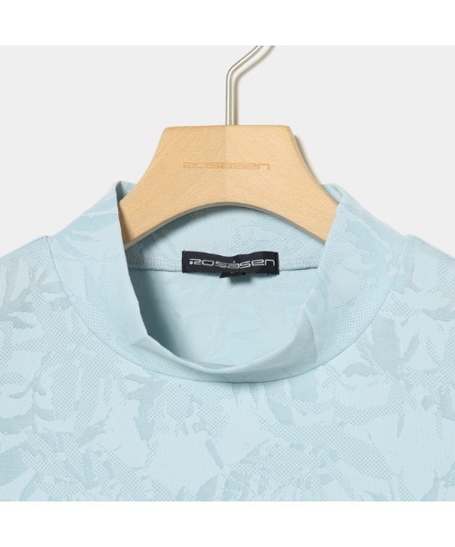ROSASEN(ロサーセン)の「【Rosasen/GOLF】メッシュジャガード半袖モックネック(シャツ/ブラウス・メンズ・グレー/ネイビー/サックスブルー・50/52/48)」の13枚目の写真