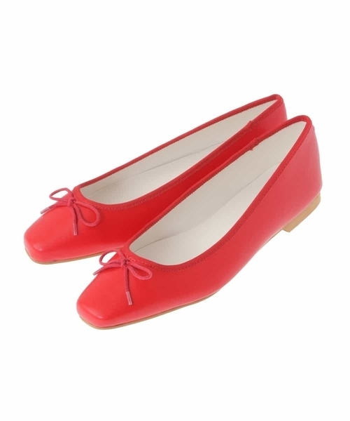 a.v.v（アーヴェヴェ）の「スクエアトゥバレエシューズ（バレエシューズ・レディース・レッド/シルバー・22.5/23.5/24.5）」の16枚目の写真