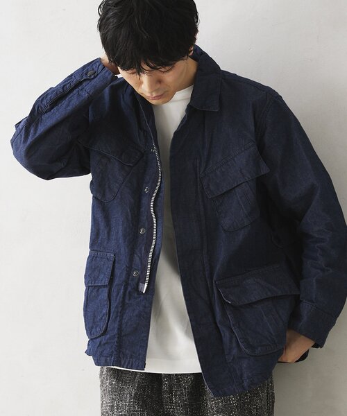 Barbour（バブアー）の「【Barbour / バブアー】HERITAGE+ ジャングルファティーグブルゾン（デニムジャケット・メンズ・ネイビー・SMALL/MEDIUM）」の21枚目の写真