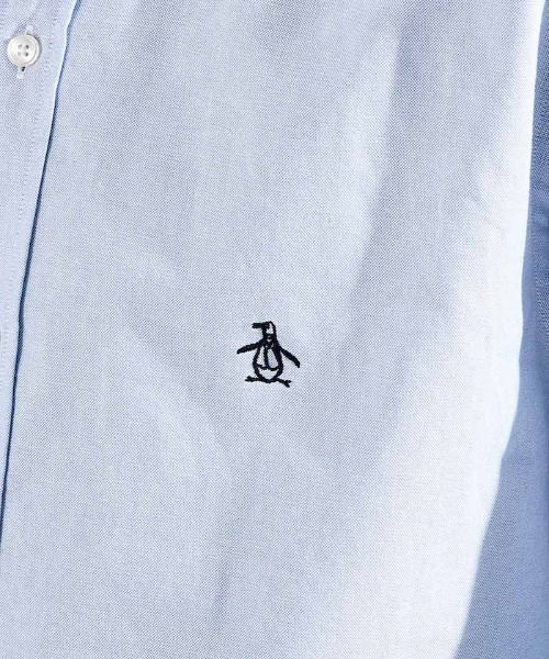 penguin BY MUNSINGWEAR（ペンギン バイ マンシングウェア）の「OXFORD B.D. SHIRT / オックスフォードボタンダウンシャツ（シャツ/ブラウス・メンズ・ブルー/ホワイト・M/L/S/XL）」の7枚目の写真