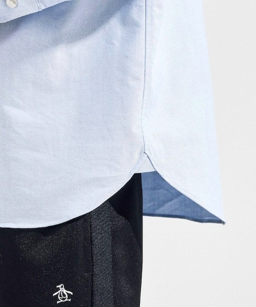 penguin BY MUNSINGWEAR（ペンギン バイ マンシングウェア）の「OXFORD B.D. SHIRT / オックスフォードボタンダウンシャツ（シャツ/ブラウス・メンズ・ブルー/ホワイト・M/L/S/XL）」の9枚目の写真