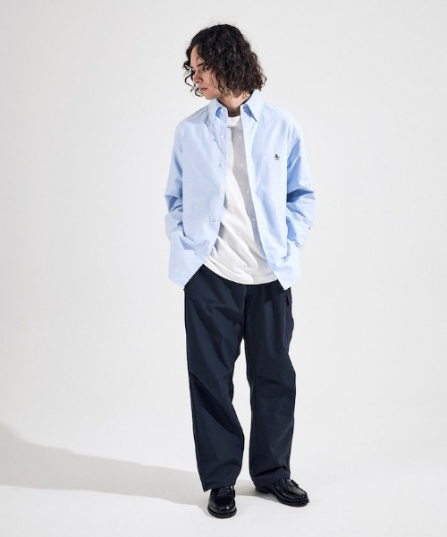 penguin BY MUNSINGWEAR（ペンギン バイ マンシングウェア）の「OXFORD B.D. SHIRT / オックスフォードボタンダウンシャツ（シャツ/ブラウス・メンズ・ブルー/ホワイト・M/L/S/XL）」の10枚目の写真