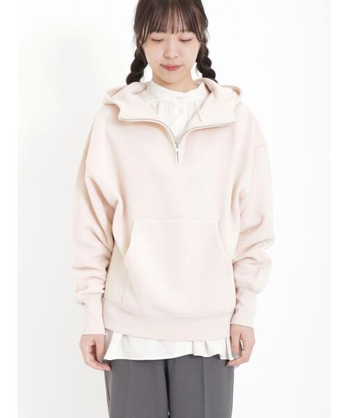 Samansa Mos2（サマンサ モスモス）の「裏毛フードジップスウェット（Tシャツ/カットソー・レディース・オフホワイト/グレー/ブラック/ピンク・F）」の14枚目の写真