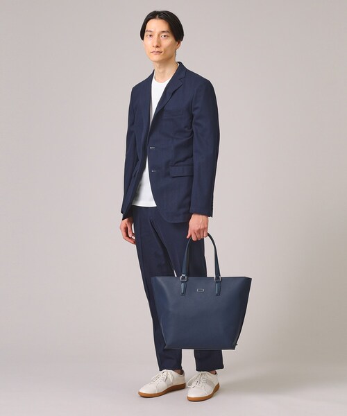 【美品】　タケオキクチ　シュリンクPU トートバッグ　ネイビー シュリンクPU トートバッグ（トートバッグ） | TAKEO KIKUCHI