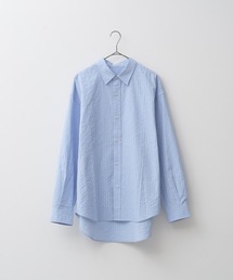 WHIMSIC | 【UNISEX】シアサッカーストライプシャツ(シャツ/ブラウス)