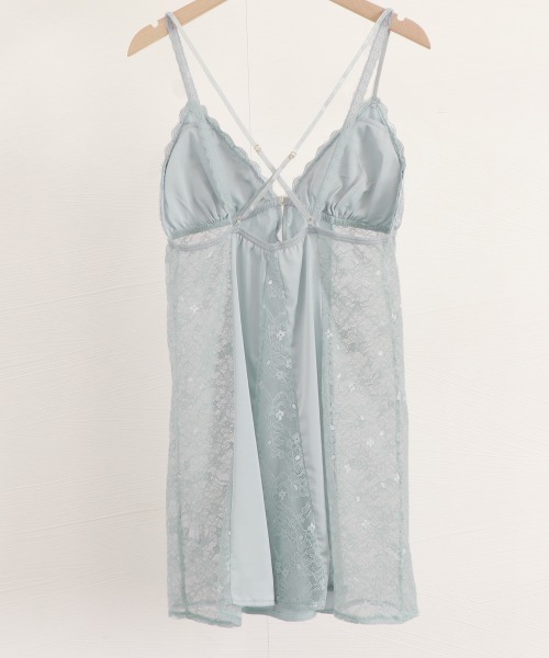 Miniministore（ミニミニストア）の「セクシーランジェリーパット付き パジャマ（インナーウェア/肌着・レディース・ブラック/グレー/パープル/ワインレッド/ホワイト/ピンク・FREE）」の22枚目の写真