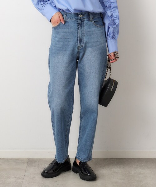 OPAQUE.CLIP（オペークドットクリップ）の「◆ストレッチカーブデニム／オーガニックコットン混【洗濯機洗い可】（デニムパンツ・レディース・ブルー/ライトブルー・40/38/36）」の2枚目の写真