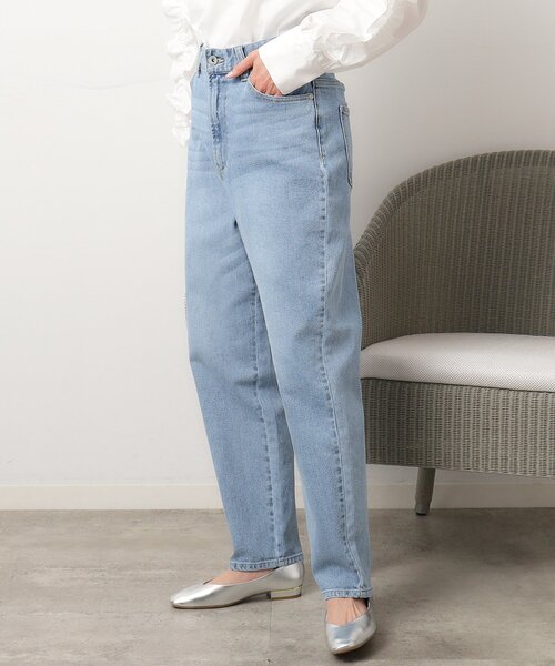 OPAQUE.CLIP（オペークドットクリップ）の「◆ストレッチカーブデニム／オーガニックコットン混【洗濯機洗い可】（デニムパンツ・レディース・ブルー/ライトブルー・40/38/36）」の7枚目の写真