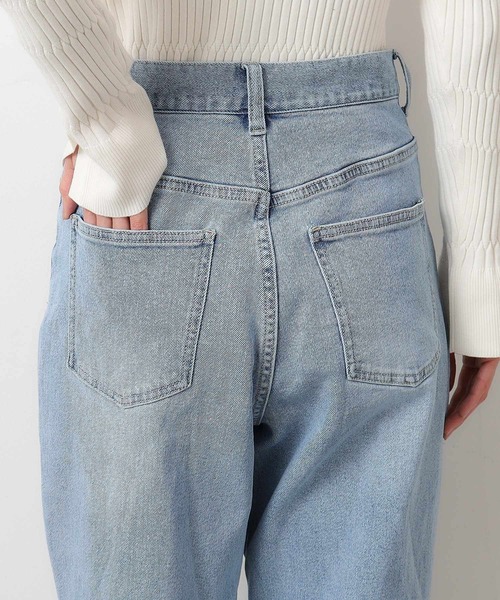 OPAQUE.CLIP（オペークドットクリップ）の「◆ストレッチカーブデニム／オーガニックコットン混【洗濯機洗い可】（デニムパンツ・レディース・ブルー/ライトブルー・40/38/36）」の15枚目の写真