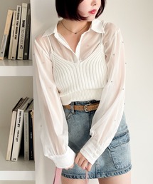 Heather | ビスチェSETビジューシャツ　111421(シャツ/ブラウス)