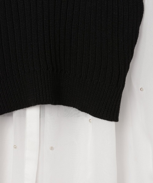 Heather（ヘザー）の「ビスチェSETビジューシャツ　111421（シャツ/ブラウス・レディース・ホワイト/ブラック・FREE）」の22枚目の写真