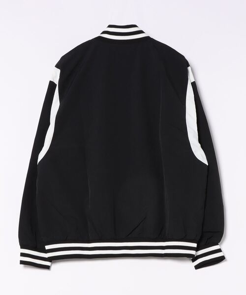 SPINNS（スピンズ）の「【ユニセックスで着用可能】ラインリブナイロンスタジャン（スタジャン・メンズ・ブラック/グレー/カーキ・ONESIZE）」の4枚目の写真