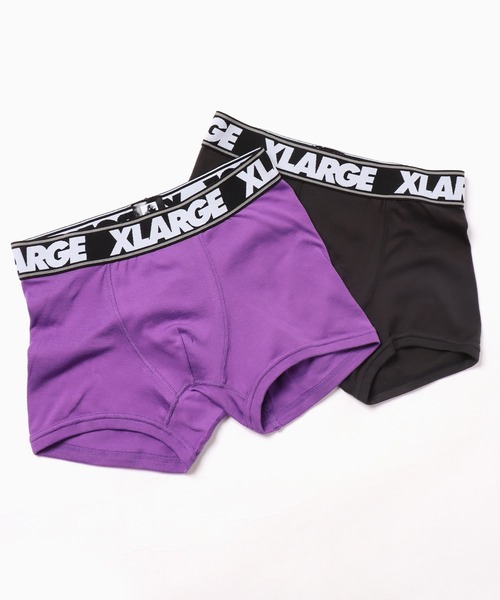 XLARGE（エクストララージ）の「XLARGE/エクストララージ XL_無地2Pセット ボクサーパンツ 2026年春夏（ボクサーパンツ・メンズ・カーキ/ブラック/パープル/ネイビー/レッド/杢グレー・M/L/XL）」の5枚目の写真