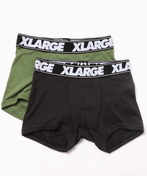 XLARGE（エクストララージ）の「XLARGE/エクストララージ XL_無地2Pセット ボクサーパンツ 2026年春夏（ボクサーパンツ・メンズ・カーキ/ブラック/パープル/ネイビー/レッド/杢グレー・M/L/XL）」の3枚目の写真