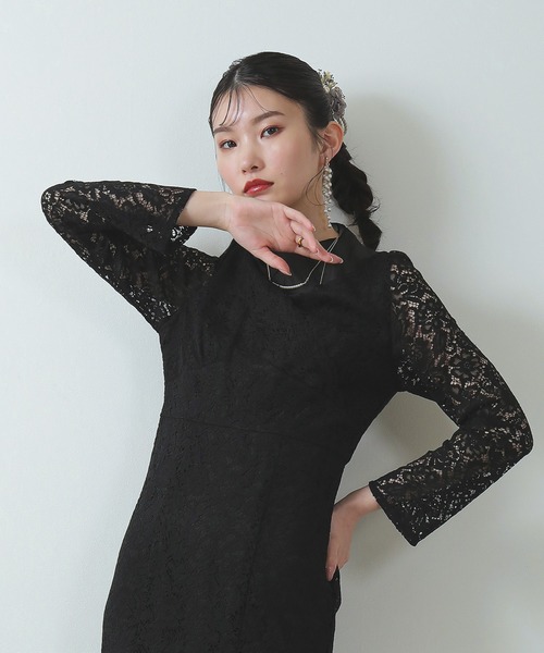 Kana（カナ）の「上品 シンプル 花柄 総レース マーメイド