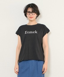 INED CLARO（イネドクラロ）の「EtmekロゴフレンチスリーブTシャツ（Tシャツ/カットソー）」