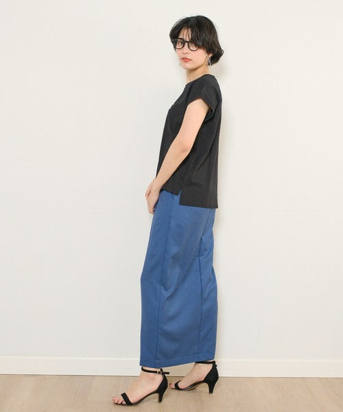 INED CLARO（イネドクラロ）の「EtmekロゴフレンチスリーブTシャツ（Tシャツ/カットソー・レディース・ブラック/オフホワイト・フリー）」の11枚目の写真