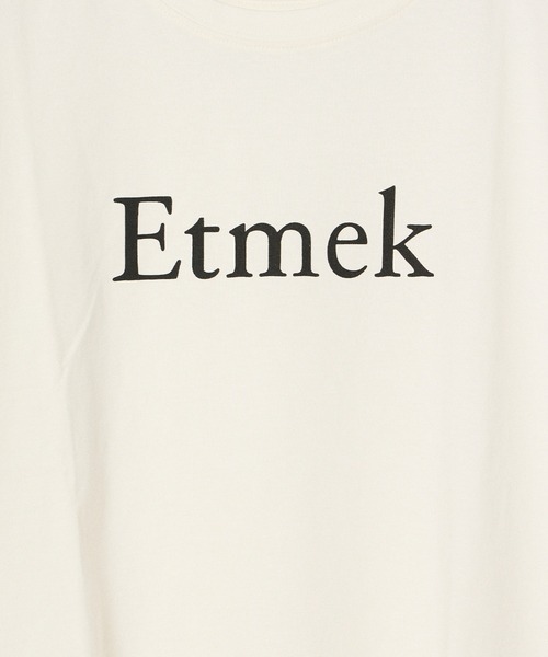 INED CLARO（イネドクラロ）の「EtmekロゴフレンチスリーブTシャツ（Tシャツ/カットソー・レディース・ブラック/オフホワイト・フリー）」の4枚目の写真