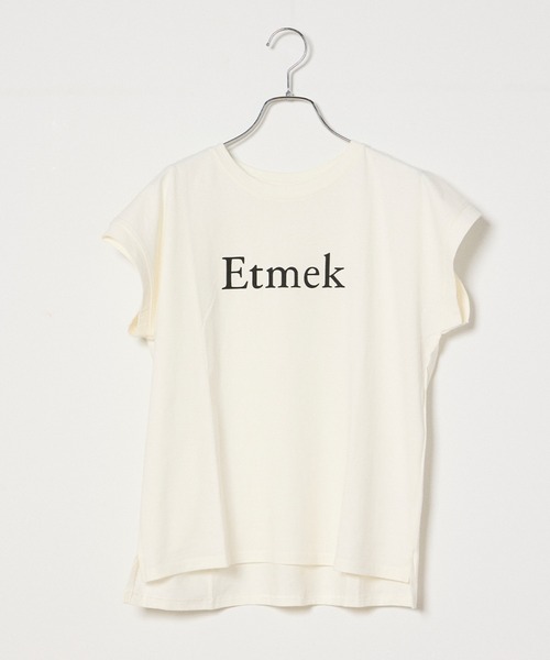 INED CLARO（イネドクラロ）の「EtmekロゴフレンチスリーブTシャツ（Tシャツ/カットソー・レディース・ブラック/オフホワイト・フリー）」の5枚目の写真