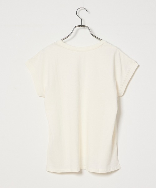 INED CLARO（イネドクラロ）の「EtmekロゴフレンチスリーブTシャツ（Tシャツ/カットソー・レディース・ブラック/オフホワイト・フリー）」の6枚目の写真