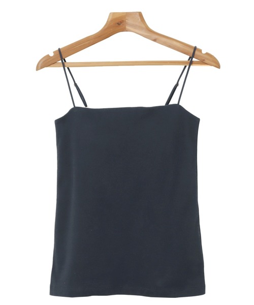 andme(アンドミー)の「【新色追加】コットンスムースカップ付きキャミソール(キャミソール・レディース・チャコールグレー/ブラウン/キナリ/ブラック/セージグリーン/ベージュ/ネイビー・M)」の18枚目の写真