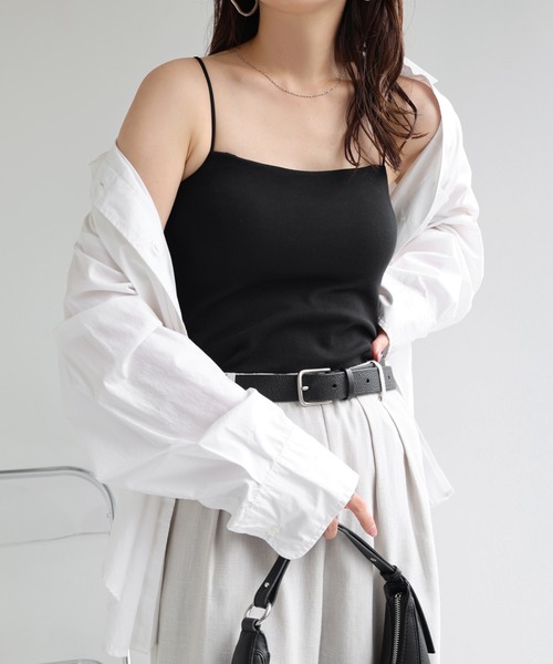 セール】【新色追加】コットンスムースカップ付きキャミソール