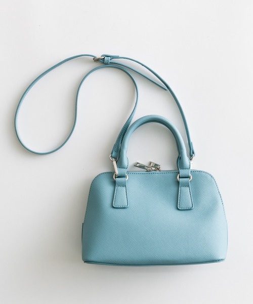 OLIVE des OLIVE（オリーブデオリーブ）の「ブガッティ型ミニバッグ　1041120090（ショルダーバッグ・レディース・アイボリー/サックスブルー/ブラック・FREE）」の8枚目の写真