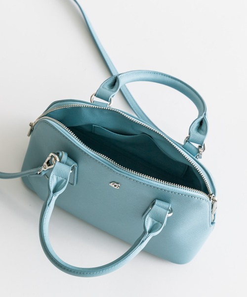 OLIVE des OLIVE（オリーブデオリーブ）の「ブガッティ型ミニバッグ　1041120090（ショルダーバッグ・レディース・アイボリー/サックスブルー/ブラック・FREE）」の6枚目の写真