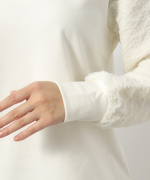 index（インデックス）の「◆キーネックプルオーバー【洗濯機洗い可】（Tシャツ/カットソー・レディース・ホワイト/ライトグリーン/ブラック・36/38/40/42）」の20枚目の写真