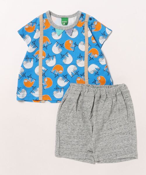 RAGMART(ラグマート)の「Tシャツ&パンツセット(その他ベビーウェア・キッズ・イエロー/ブルー・70cm/80cm/90cm)」の1枚目の写真