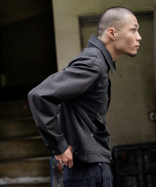paranoid pulp別注 24ss 定価35200円 PARANOID 24SS PULP 別注 STRIPE ZIP JACKET ストライプ