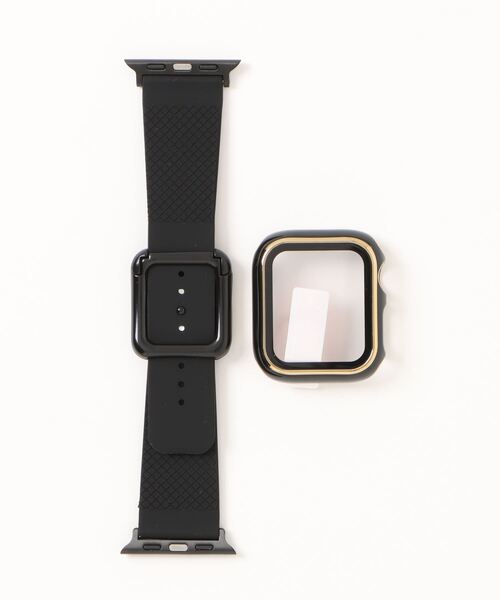 zandy(ズィーアンドワイ)の「zandy ズィーアンドワイ Apple Watch ケース&ベルトセット【ツヤハードケース】 アップルウォッチカバー& マグネットシリコンバンド // set8(デジタル腕時計・レディース・ブラック×ゴールド/グリーン/ブラック×ブラック/ブラック×シルバー/ブラック×レッド/ピンク/ホワイト×ブラック・S/M)」の15枚目の写真