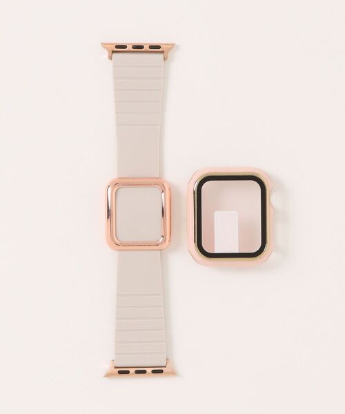 zandy(ズィーアンドワイ)の「zandy ズィーアンドワイ Apple Watch ケース&ベルトセット【ツヤハードケース】 アップルウォッチカバー& マグネットシリコンバンド // set8(デジタル腕時計・レディース・ブラック×ゴールド/グリーン/ブラック×ブラック/ブラック×シルバー/ブラック×レッド/ピンク/ホワイト×ブラック・S/M)」の22枚目の写真