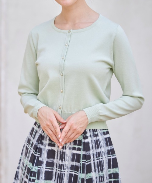 tocco closet(トッコ クローゼット)の「UVカーディガン(カーディガン/ボレロ・レディース・ブラック/ピンクベージュ/オフホワイト/ミント・M)」の4枚目の写真