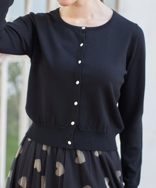 tocco closet(トッコ クローゼット)の「UVカーディガン(カーディガン/ボレロ・レディース・ブラック/ピンクベージュ/オフホワイト/ミント・M)」の3枚目の写真