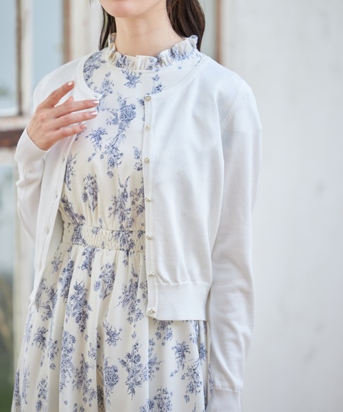 tocco closet(トッコ クローゼット)の「UVカーディガン(カーディガン/ボレロ・レディース・ブラック/ピンクベージュ/オフホワイト/ミント・M)」の7枚目の写真