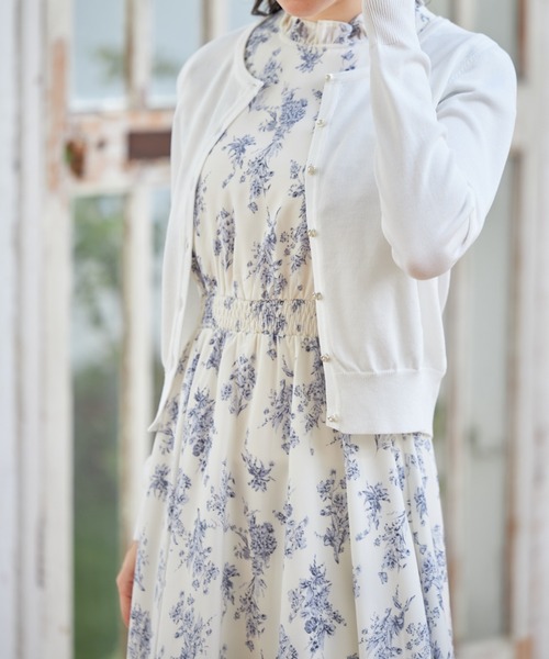 tocco closet(トッコ クローゼット)の「UVカーディガン(カーディガン/ボレロ・レディース・ブラック/ピンクベージュ/オフホワイト/ミント・M)」の8枚目の写真