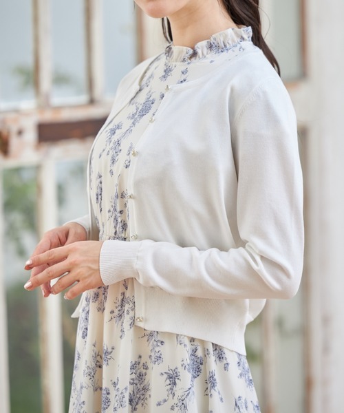 tocco closet(トッコ クローゼット)の「UVカーディガン(カーディガン/ボレロ・レディース・ブラック/ピンクベージュ/オフホワイト/ミント・M)」の9枚目の写真