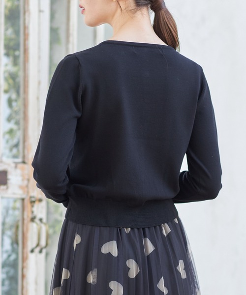 tocco closet(トッコ クローゼット)の「UVカーディガン(カーディガン/ボレロ・レディース・ブラック/ピンクベージュ/オフホワイト/ミント・M)」の13枚目の写真