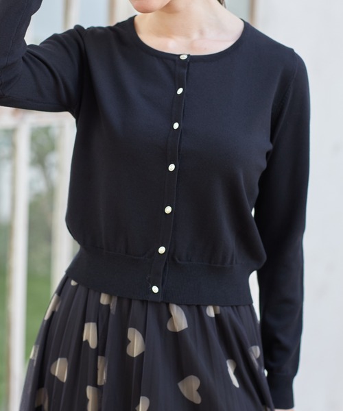 tocco closet(トッコ クローゼット)の「UVカーディガン(カーディガン/ボレロ・レディース・ブラック/ピンクベージュ/オフホワイト/ミント・M)」の14枚目の写真
