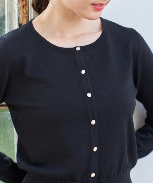 tocco closet(トッコ クローゼット)の「UVカーディガン(カーディガン/ボレロ・レディース・ブラック/ピンクベージュ/オフホワイト/ミント・M)」の15枚目の写真