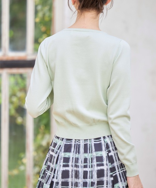 tocco closet(トッコ クローゼット)の「UVカーディガン(カーディガン/ボレロ・レディース・ブラック/ピンクベージュ/オフホワイト/ミント・M)」の18枚目の写真