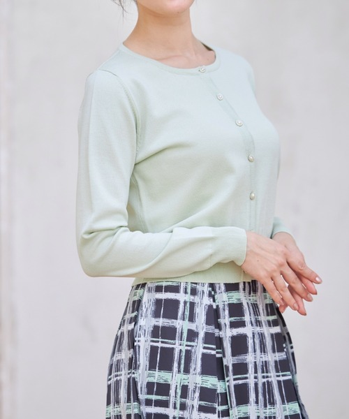 tocco closet(トッコ クローゼット)の「UVカーディガン(カーディガン/ボレロ・レディース・ブラック/ピンクベージュ/オフホワイト/ミント・M)」の19枚目の写真
