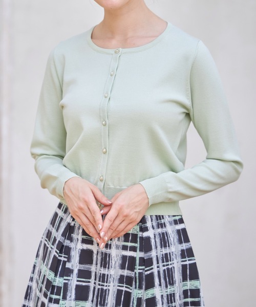 tocco closet(トッコ クローゼット)の「UVカーディガン(カーディガン/ボレロ・レディース・ブラック/ピンクベージュ/オフホワイト/ミント・M)」の20枚目の写真