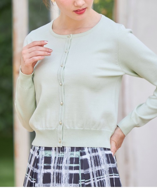 tocco closet(トッコ クローゼット)の「UVカーディガン(カーディガン/ボレロ・レディース・ブラック/ピンクベージュ/オフホワイト/ミント・M)」の21枚目の写真