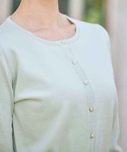 tocco closet(トッコ クローゼット)の「UVカーディガン(カーディガン/ボレロ・レディース・ブラック/ピンクベージュ/オフホワイト/ミント・M)」の22枚目の写真