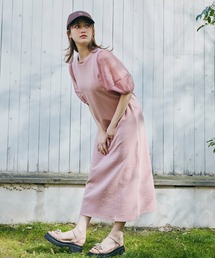 LANTINAM（ランティナム）の「【ZOZO限定】シアースリーブTシャツワンピース（ワンピース）」
